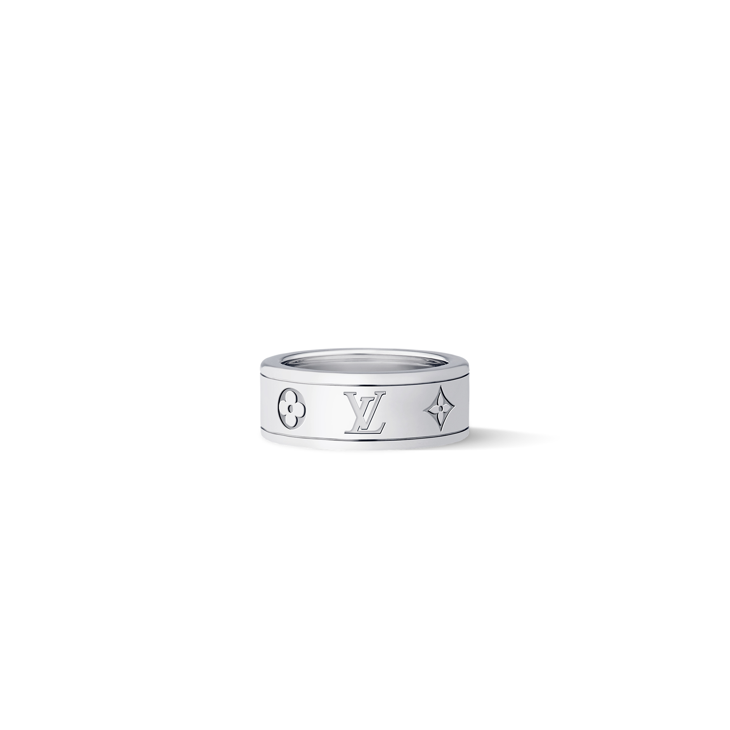 LOUIS VUITTON LES GASTON VUITTON SMALL RING - WHITE GOLD Q0H43H